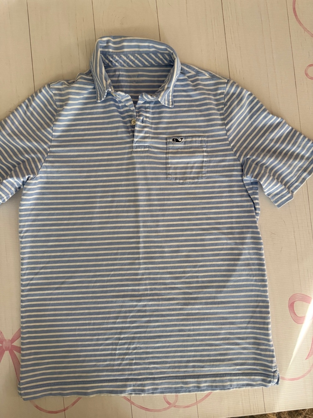 Vineyard Vines Boys xl Edgartown pocket polo